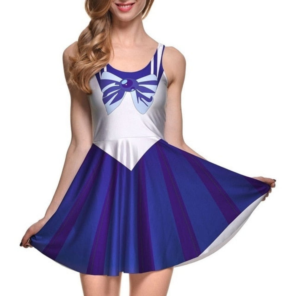 Sailor Mercury stretch dress size m/l